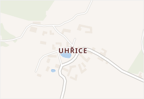 Uhřice v obci Vlachovo Březí - mapa části obce