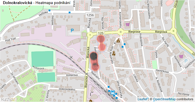 Dolnokralovická - mapa podnikání