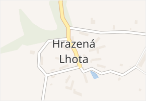 Hrazená Lhota v obci Vlašim - mapa části obce