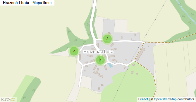 Hrazená Lhota - mapa firem
