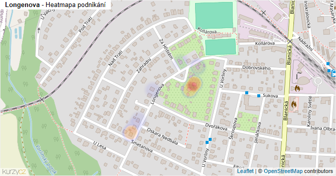 Longenova - mapa podnikání