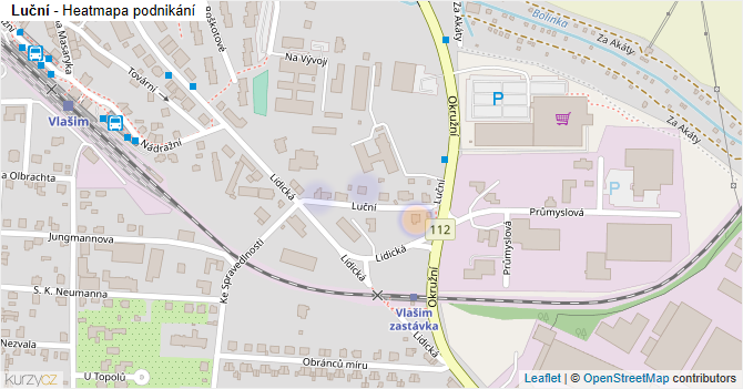 Luční - mapa podnikání
