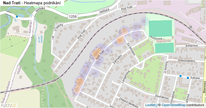Nad Tratí - mapa podnikání