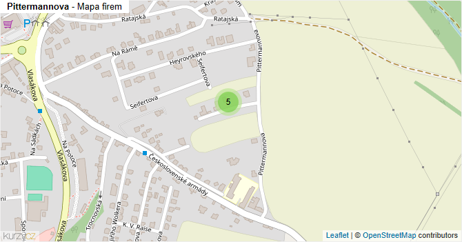 Pittermannova - mapa firem