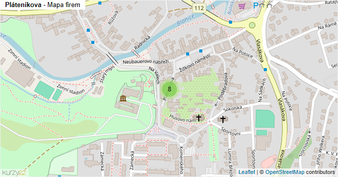 Pláteníkova - mapa firem
