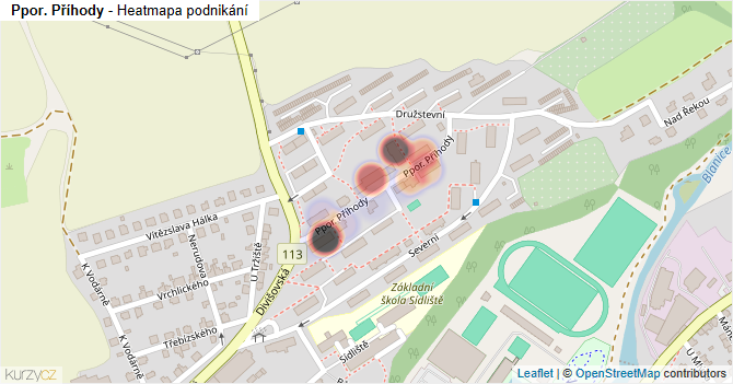 Ppor. Příhody - mapa podnikání