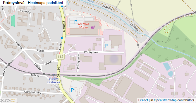 Průmyslová - mapa podnikání