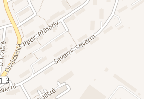 Severní v obci Vlašim - mapa ulice