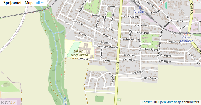 Spojovací - mapa ulice
