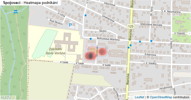 Spojovací - mapa podnikání