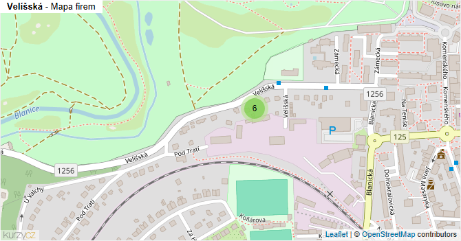 Velíšská - mapa firem