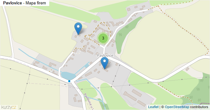 Pavlovice - mapa firem