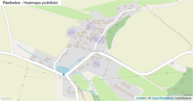 Pavlovice - mapa podnikání