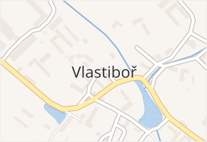 Vlastiboř v obci Vlastiboř - mapa části obce
