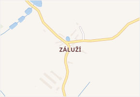 Záluží v obci Vlastiboř - mapa části obce