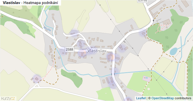 Vlastislav - mapa podnikání