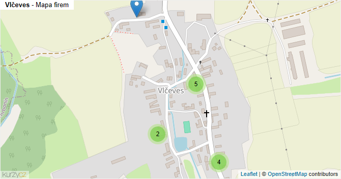 Vlčeves - mapa firem