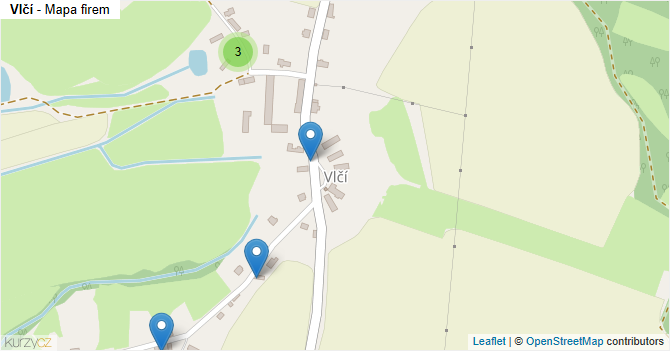Vlčí - mapa firem