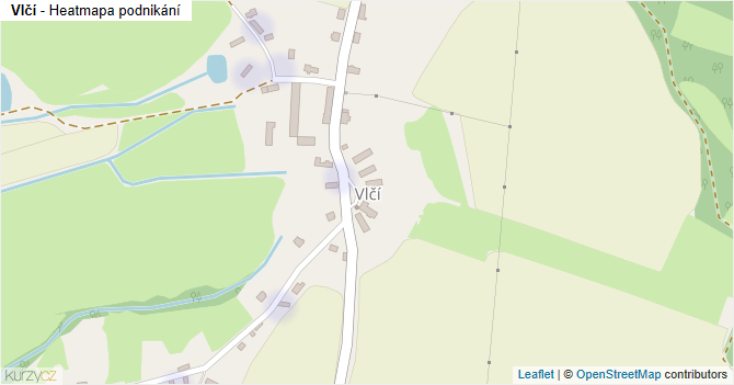 Vlčí - mapa podnikání