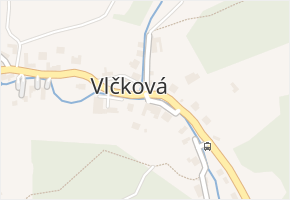 Vlčková v obci Vlčková - mapa části obce