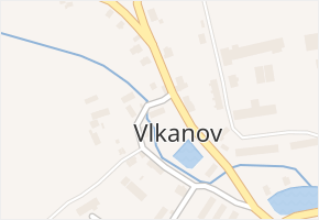 Vlkanov v obci Vlkanov - mapa části obce