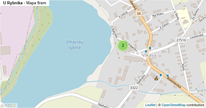U Rybníka - mapa firem