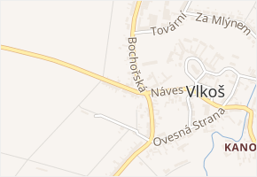 Troubecká v obci Vlkoš - mapa ulice