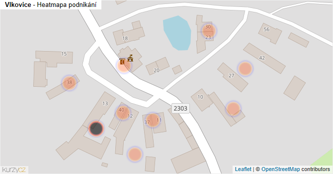 Vlkovice - mapa podnikání