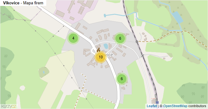 Vlkovice - mapa firem