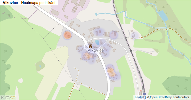 Vlkovice - mapa podnikání