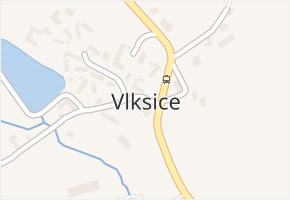 Vlksice v obci Vlksice - mapa části obce