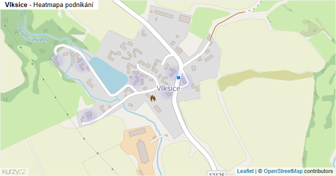 Vlksice - mapa podnikání