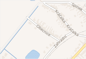 Obecnice v obci Vnorovy - mapa ulice