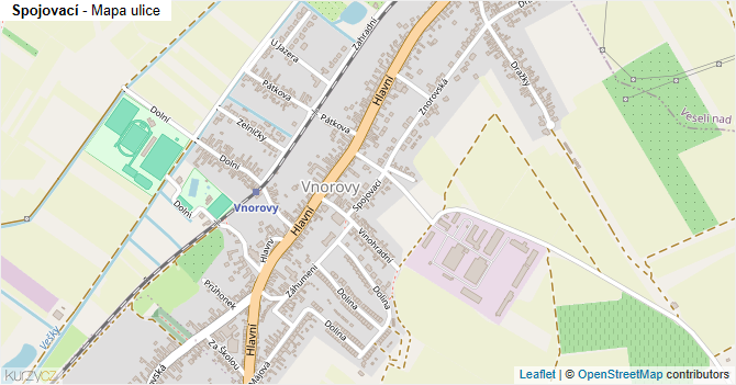 Spojovací - mapa ulice