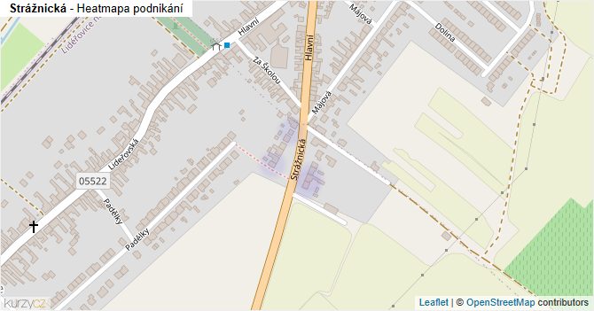 Strážnická - mapa podnikání