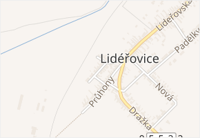 Za zborem v obci Vnorovy - mapa ulice