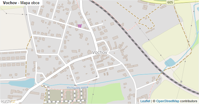 Vochov - mapa obce