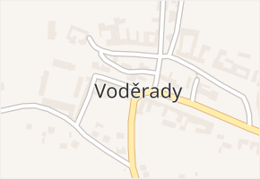 Voděrady v obci Voděrady - mapa části obce