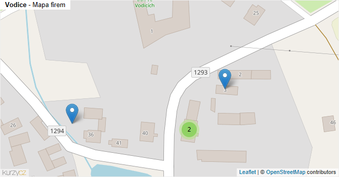 Vodice - mapa firem