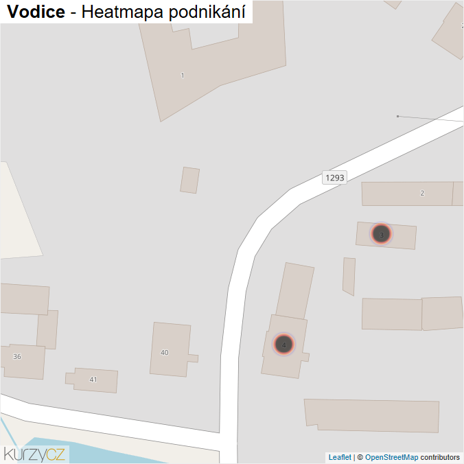 Mapa Vodice - Firmy v obci.
