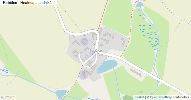 Babčice - mapa podnikání