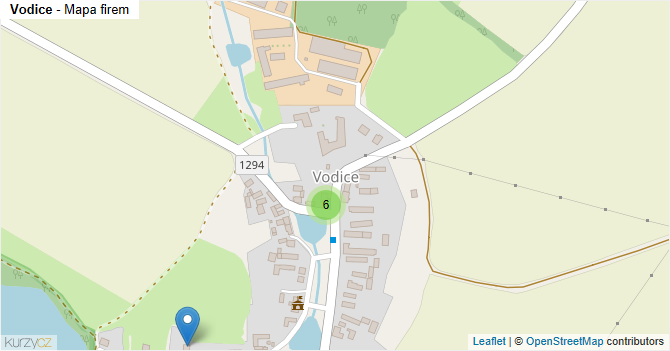 Vodice - mapa firem
