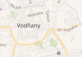 A. Křížka v obci Vodňany - mapa ulice
