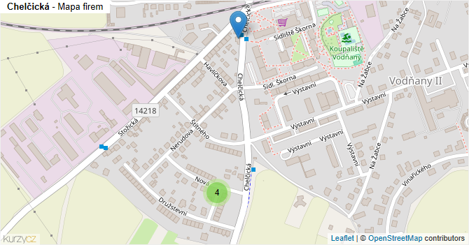 Chelčická - mapa firem