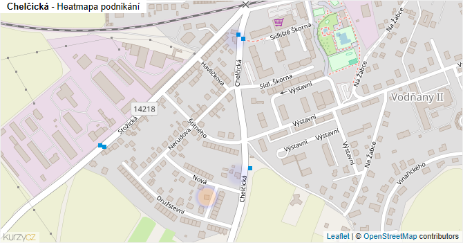 Chelčická - mapa podnikání