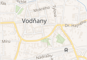 ČSLA v obci Vodňany - mapa ulice