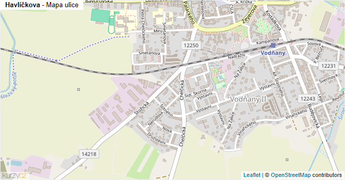 Havlíčkova - mapa ulice