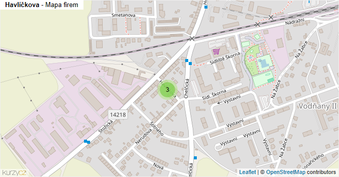 Havlíčkova - mapa firem