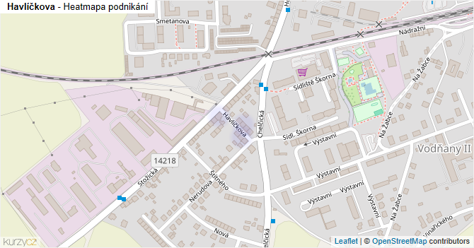 Havlíčkova - mapa podnikání