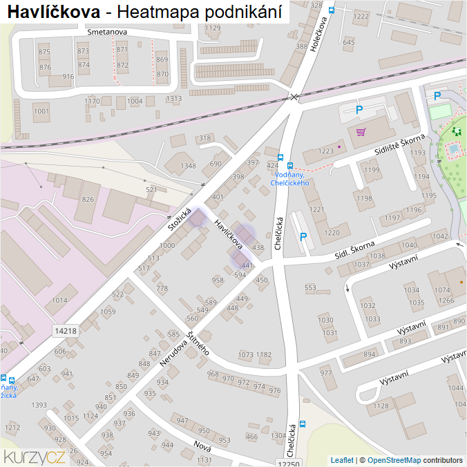Mapa Havlíčkova - Firmy v ulici.
